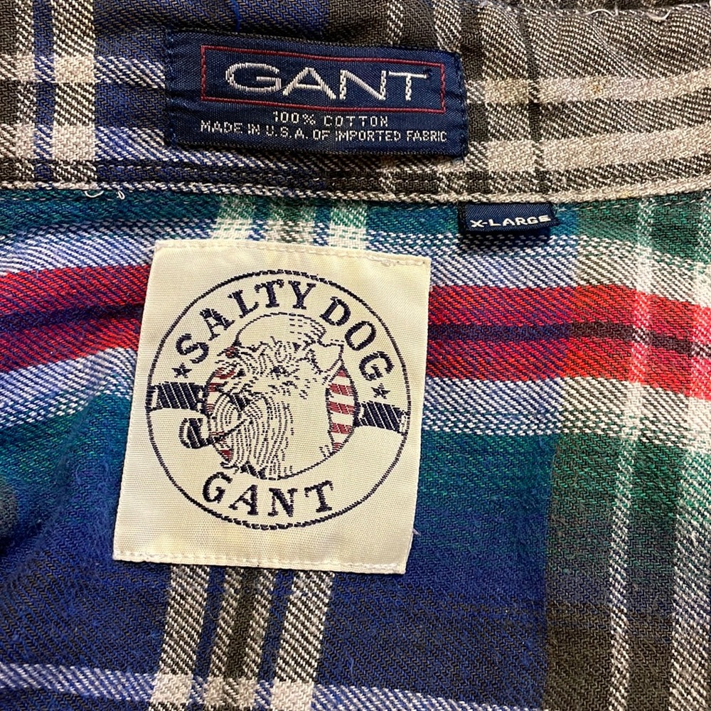 Gant Salty Dog button down flannel. Mens size XL